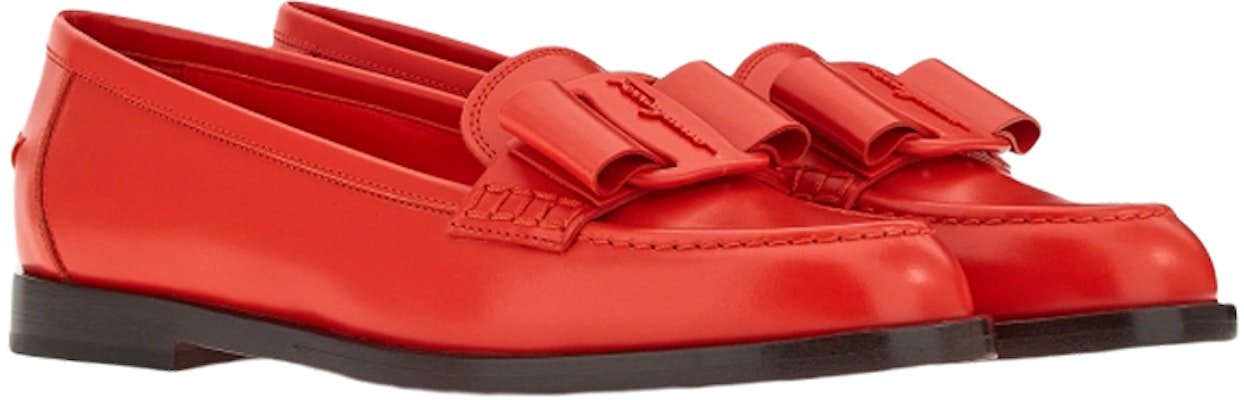 (W) FERRAGAMO Viva Bow Flats 'Piel Roja' 01C952-751752 Order (W) FERRAGAMO Viva Bow Flats 'Piel Roja' 01C952-751752