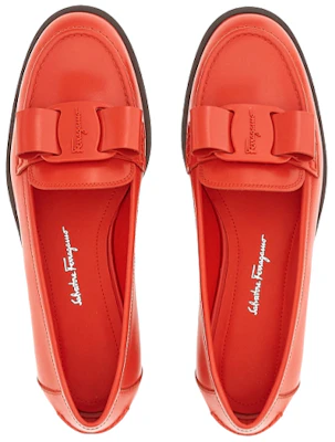 (W) FERRAGAMO Viva Bow Flats 'Kulit Merah' 01C952-751752 Shop (W) FERRAGAMO Viva Bow Flats 'Kulit Merah' 01C952-751752