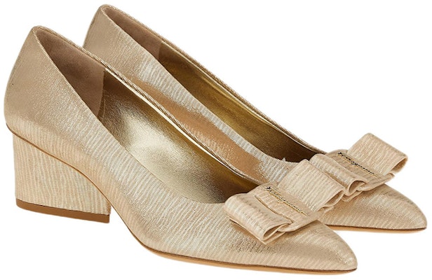 (W) FERRAGAMO Viva Heels Tinggi 'Pita Metalik' 01E714-757753 Order (W) FERRAGAMO Viva Heels Tinggi 'Pita Metalik' 01E714-757753