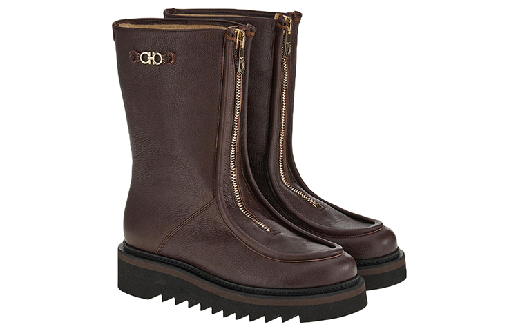 (W) FERRAGAMO Wallabee 'Brown Zip' 圖 3