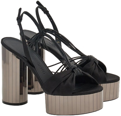 (W) Ferragamo 黑色编织圆头搭扣凉鞋 01G169-763571 Order (W) Ferragamo 黑色编织圆头搭扣凉鞋 01G169-763571