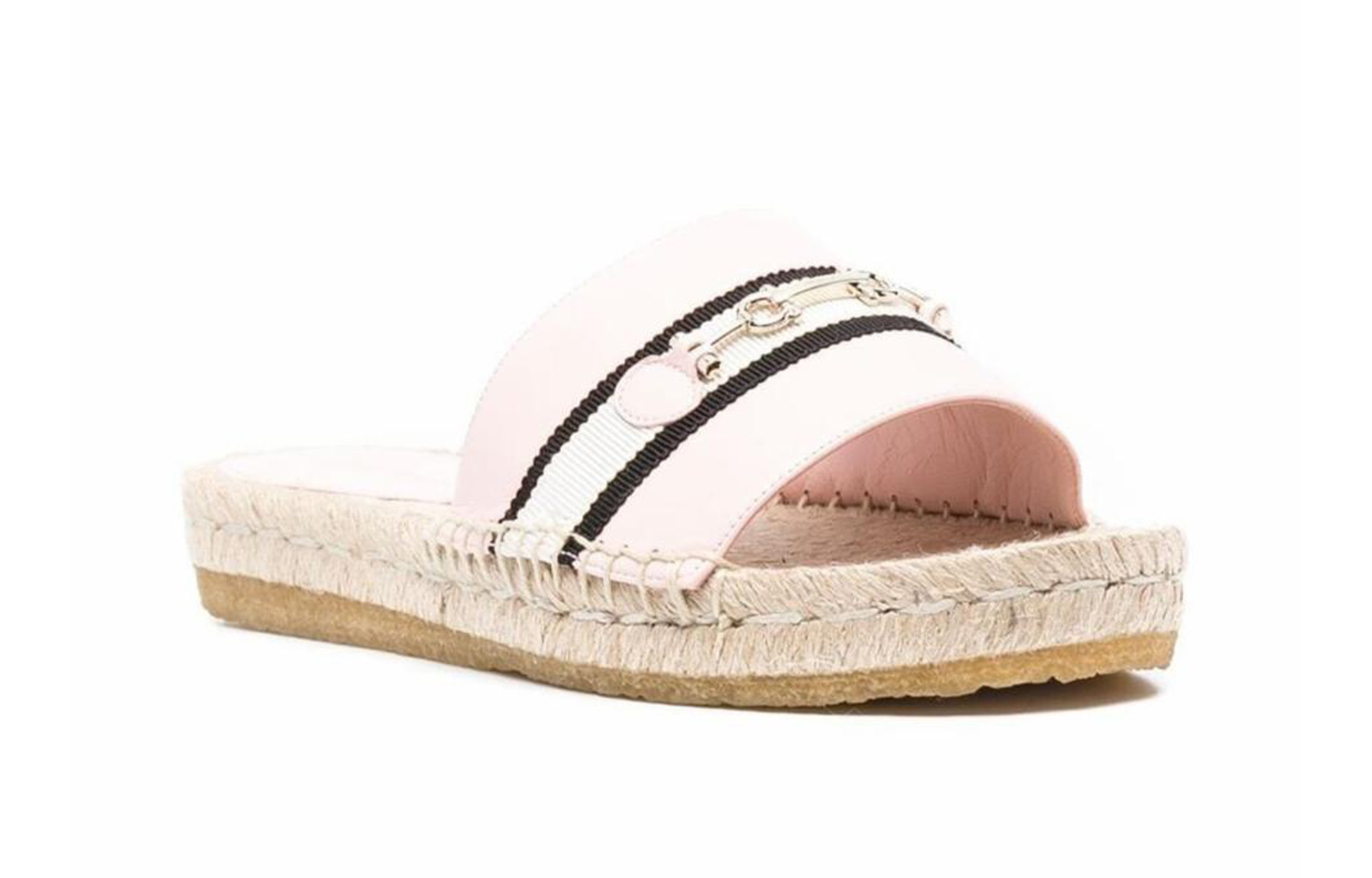 (W) FERRAGAMO Woven Sandals 'Pink Horsebit' 圖 2