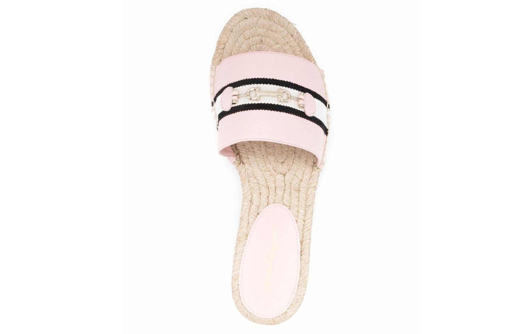 (W) FERRAGAMO Woven Sandals 'Pink Horsebit' 圖 3