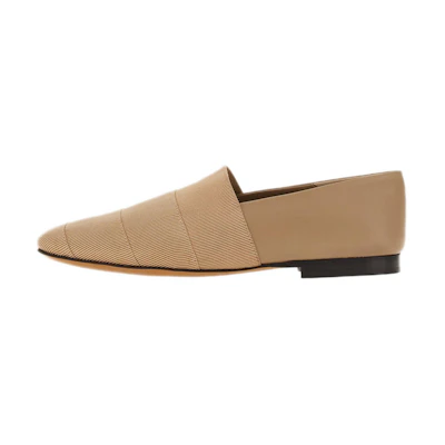 (W) FERRAGAMO Woven Satin Loafer 'Light Brown'
