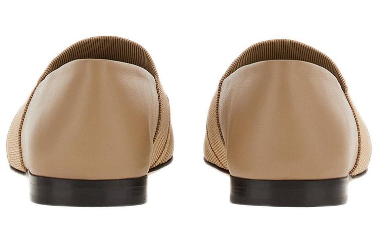 (W) FERRAGAMO Woven Satin Loafer 'Light Brown' 圖 4