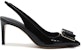 (W) FERRAGAMO Zahir 70 'Hitam Paten Dwi Riben' 01P845-714970