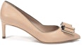 Order (W) FERRAGAMO Zaia High Heel Pump 'Almond' Wanita 01R557-737369