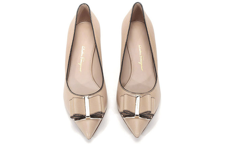 Shop (Women) FERRAGAMO Zaia High Heel Pump 'Almond' 01R557-737369