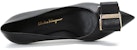 (W) FERRAGAMO Zaia "Black Double Bow" Tumit Tinggi Hitam 01R557-737368