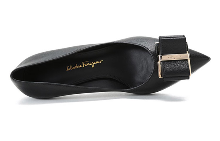 Purchase (W) FERRAGAMO Zaia Escarpins Hauts ''Nœud Double Noir'' 01R557-737368