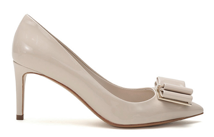 (W) FERRAGAMO Zeri 70 'Bone Patent Double Bow' 圖 2
