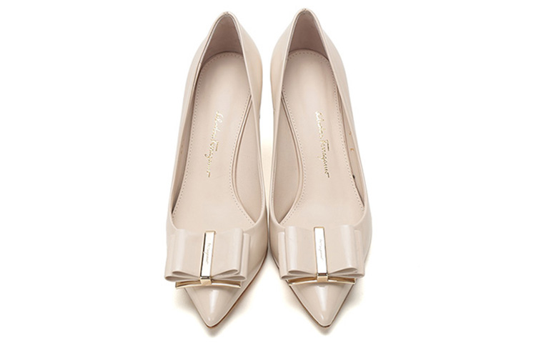 (W) FERRAGAMO Zeri 70 'Bone Patent Double Bow' 圖 4