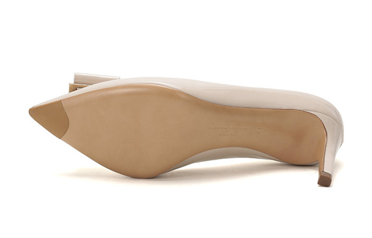 (W) FERRAGAMO Zeri 70 'Bone Patent Double Bow' 圖 6