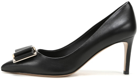 (W) 菲拉格慕 Zeri 70 双蝴蝶结黑色高跟鞋 01P337-704655 Buy (W) 菲拉格慕 Zeri 70 双蝴蝶结黑色高跟鞋 01P337-704655