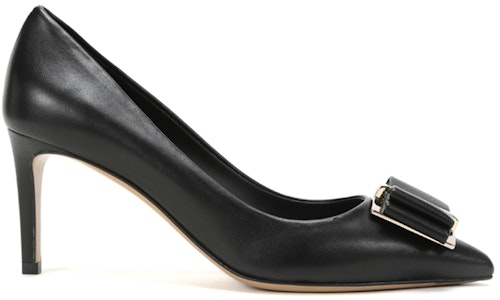 (W) 菲拉格慕 Zeri 70 双蝴蝶结黑色高跟鞋 01P337-704655 Order (W) 菲拉格慕 Zeri 70 双蝴蝶结黑色高跟鞋 01P337-704655