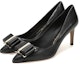 Lookbook (W) FERRAGAMO Zeri 70 'Double Bow Pump Hitam' 01P337-704655