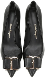 (W) 菲拉格慕 Zeri 70 双蝴蝶结黑色高跟鞋 01P337-704655 Shop (W) 菲拉格慕 Zeri 70 双蝴蝶结黑色高跟鞋 01P337-704655