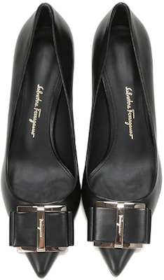 SALE♪関税込【 FERRAGAMO】ZERI 70 パンプス Buy (Women) FERRAGAMO Zeri 70 'Double Bow Pump Black' 01P337
