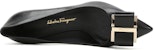 (W) FERRAGAMO Zeri 70 'Double Bow Pump Hitam' 01P337-704655