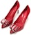 (W) FERRAGAMO Zeri 70 'Merah Bow Berkilat' 01P337-704666
