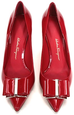 (Women) FERRAGAMO Zeri 70 'Red Patent Bow' 01P337-704666 Shop (Women) FERRAGAMO Zeri 70 'Red Patent Bow' 01P337-704666