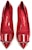 (W) FERRAGAMO Zeri 70 'Merah Bow Berkilat' 01P337-704666