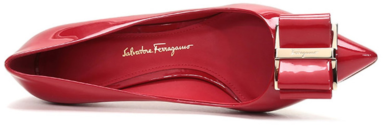 (Women) FERRAGAMO Zeri 70 'Red Patent Bow' 01P337-704666 Purchase (Women) FERRAGAMO Zeri 70 'Red Patent Bow' 01P337-704666