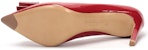 (W) FERRAGAMO Zeri 70 'Merah Bow Berkilat' 01P337-704666