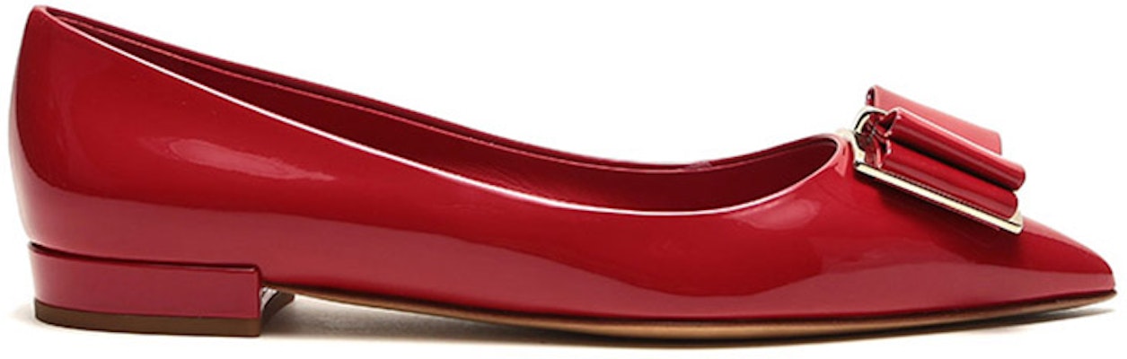 (W) 菲拉格慕ZERI红色漆皮双蝴蝶结鞋 01P335-704659 Order (W) 菲拉格慕ZERI红色漆皮双蝴蝶结鞋 01P335-704659