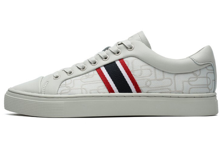 (Women) FILA 1911 Stripe Low Top Shoes For Silver F12W124345FSI