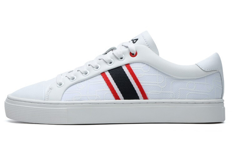 (Women) FILA 1911 Stripe Low Top Shoes For FILA White F12W124345FWT