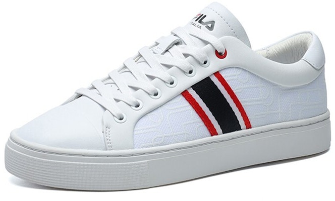 (Women) FILA 1911 Stripe Low Top Shoes For FILA White F12W124345FWT Order (Women) FILA 1911 Stripe Low Top Shoes For FILA White F12W124345FWT