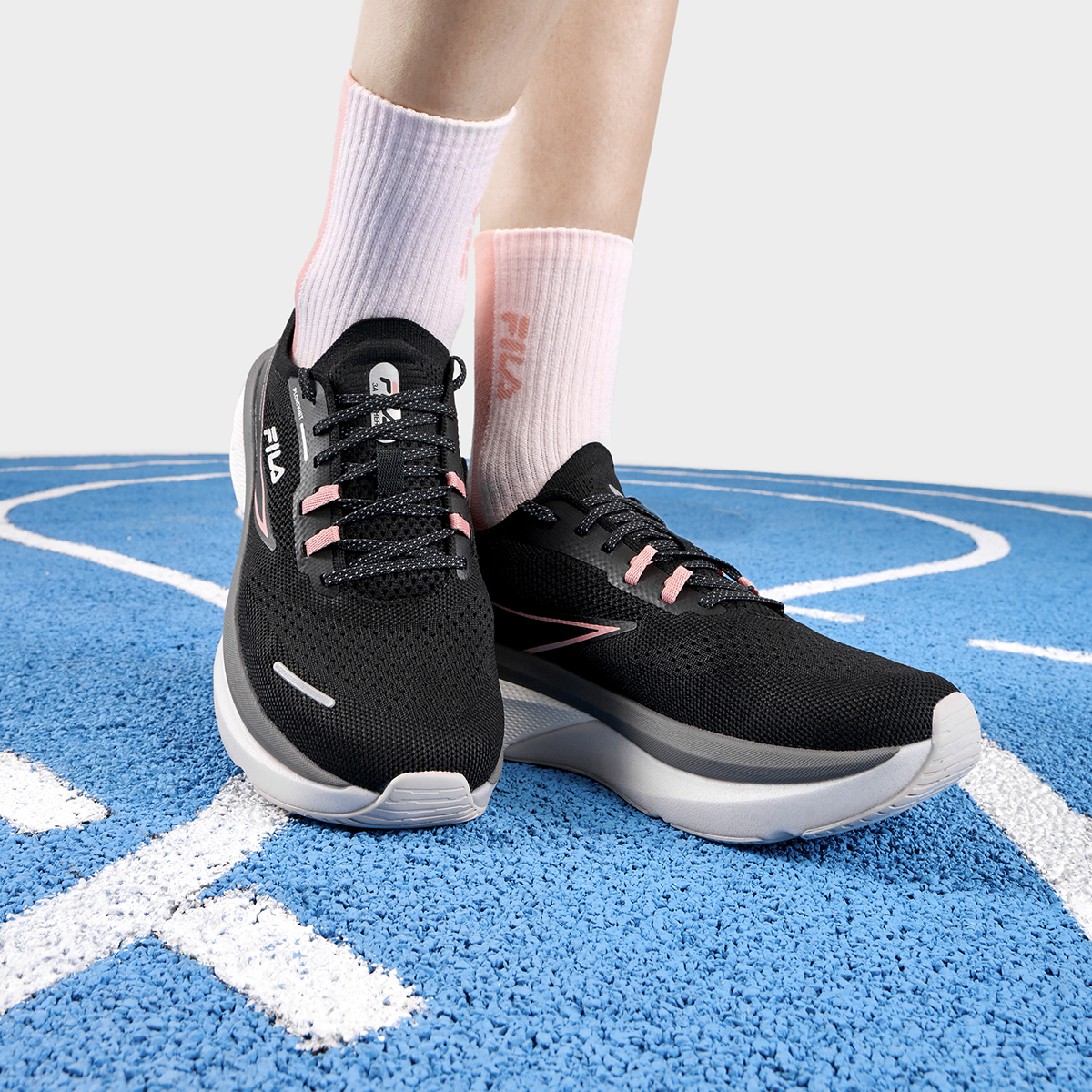 Cheap (W) Zapatillas FILA 3A Panther Athletics 'Negro Rosa' A12W331104FBM