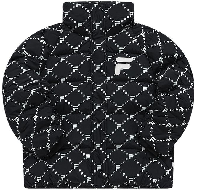 women-fila-black-full-print-logo-puffer-jacket-with-stand-collar-t11-w316903-f-bk
