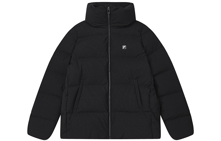 Buy (Women) FILA  Black Logo Plaid Down Jacket - Sportswear Lifestyle Series. F11W147907F-BK