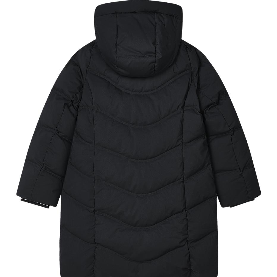 (Women) FILA  Black Mid-Length Casual Simple Down Jacket F11W341910F-BK 圖 3
