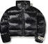 Order (Women) FILA Black Short Puffer Jacket with Logo Print and Zip-Up Design FS2DJE4153F-SBK