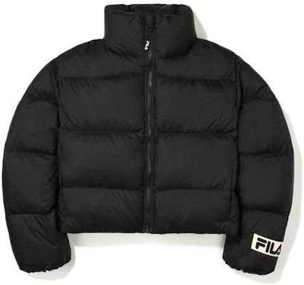 (Women) FILA Black Short Zipper Puffer Jacket with Logo 22FW. FS2DJE4153F-BLK Order (Women) FILA Black Short Zipper Puffer Jacket with Logo 22FW. FS2DJE4153F-BLK