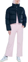 Purchase (Women) FILA Black Short Zipper Puffer Jacket with Logo 22FW. FS2DJE4153F-BLK