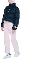 Sizing (Women) FILA Black Short Zipper Puffer Jacket with Logo 22FW. FS2DJE4153F-BLK