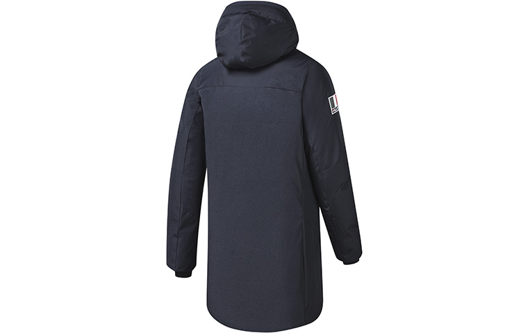 (Women) FILA  Blue Long Down Jacket with Logo Embroidery and Windproof Warm Design. A11W246910F-NV 圖 3