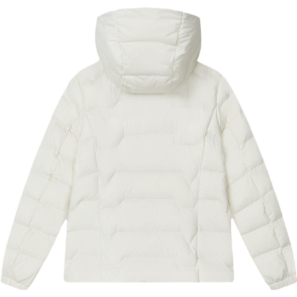 (Women) FILA  Casual Basic Hooded Down Jacket - Fashionable and Warm, Steam White. F11W341916F-IV 圖 3