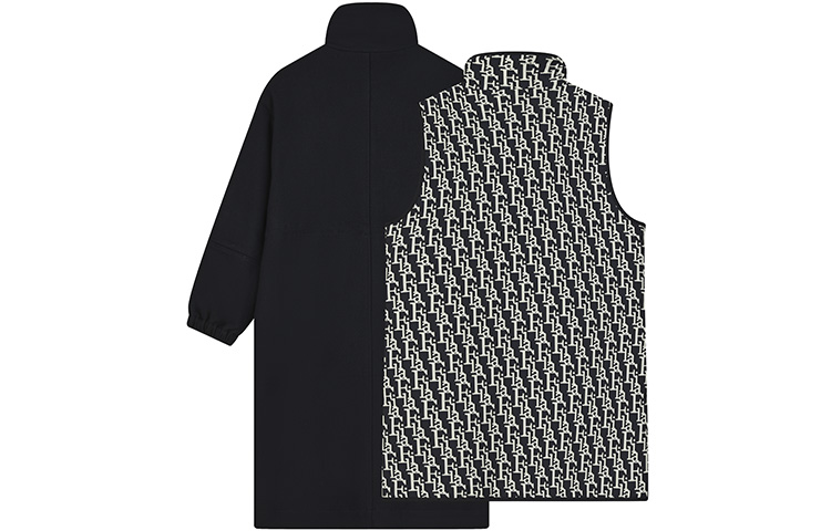 (Women) FILA  Casual Elegant Woven Two-Piece Mid-Length Jacket in Legendary Blue F11W244702F-NV 圖 3