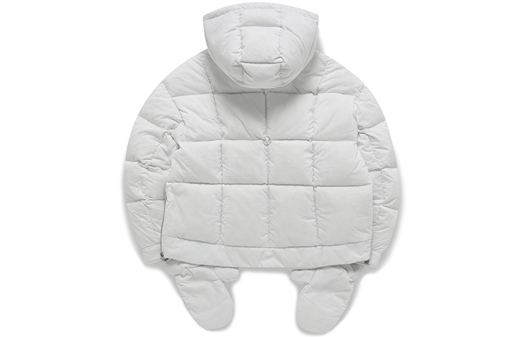 (Women) FILA  Casual Hooded Puffer Jacket White - Warm and Stylish. F11W149901F-WT 圖 3