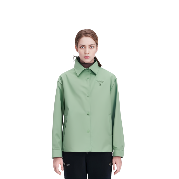 (Women) FILA  Casual Oversized Warm Puffer Jacket with Collar Light Mint Green. F11W348901F-LG 圖 10