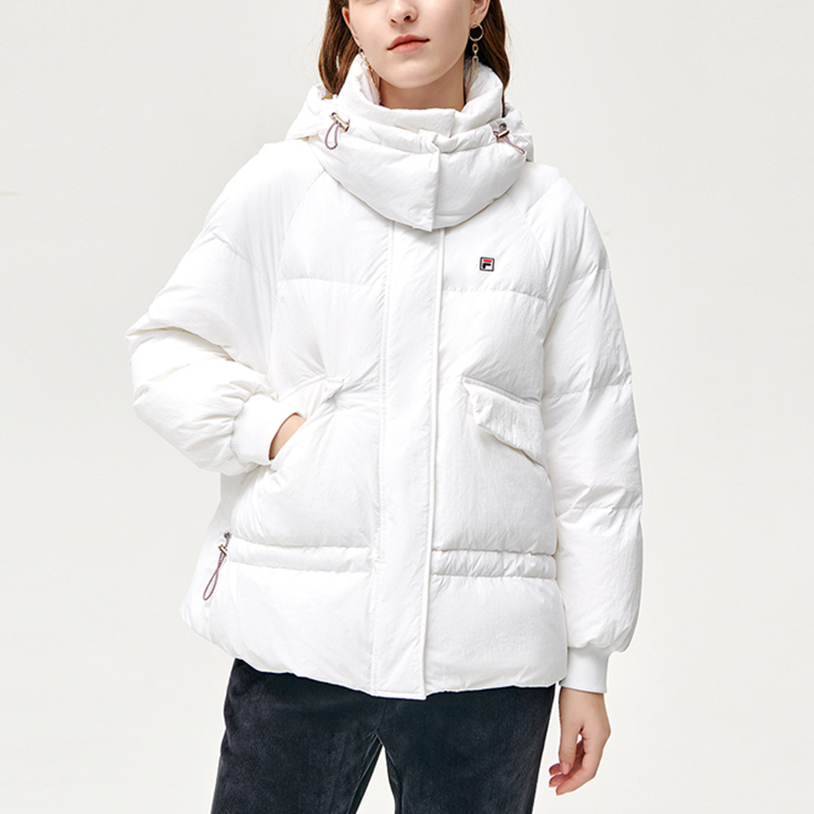 (Women) FILA  Classic White Puffer Jacket - Casual Sports Down Coat. F11W141911FWT 圖 4