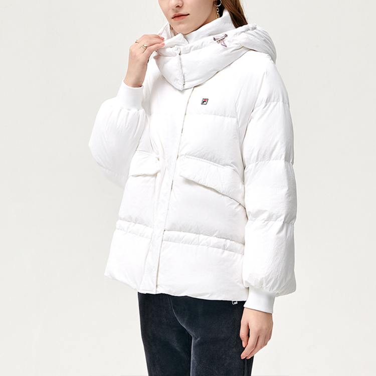(Women) FILA  Classic White Puffer Jacket - Casual Sports Down Coat. F11W141911FWT 圖 6