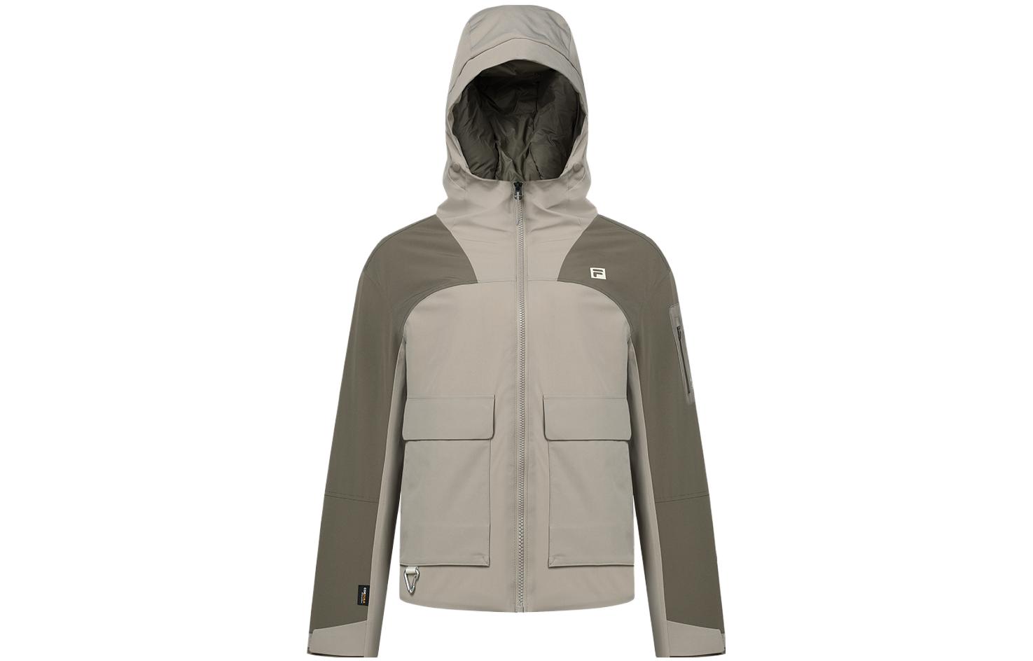 (Women) FILA  Colorblock Hooded Down Jacket in Lunar Gray. A11W347907F-GY 圖 2