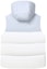 Lookbook (Women) FILA Colorblock Hooded Down Vest - Standard White. F11W249901FWT