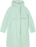 Lookbook (W) FILA 翡翠綠冬季兩件式保暖長款織布外套. F11W344703FTQ